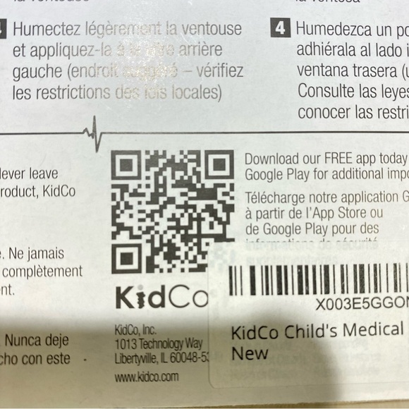 KidCo Child's Medical Data Carrier for your Car in case of accident/emergency - Picture 9 of 10